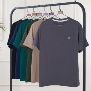 تی شرت یقه گرد آستین کوتاه